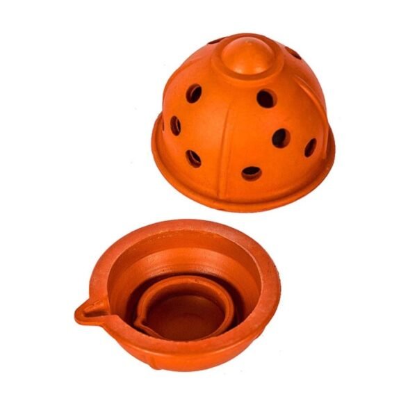 handmade pottery oil lamp